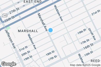 Map image of the property - 2102 Marshall Ave