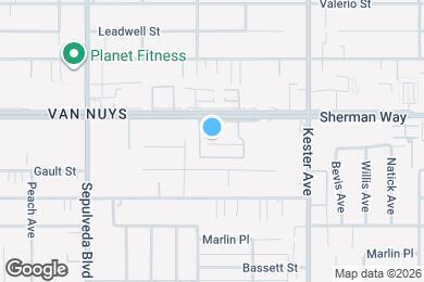 Map image of the property - 15050 Sherman Way