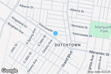 Map image of the property - 3723 Meramec St