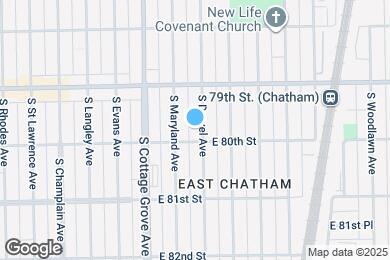 Map image of the property - 7948 S Drexel Ave