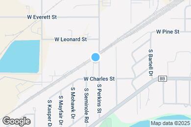 Map image of the property - 1507 S Perkins St