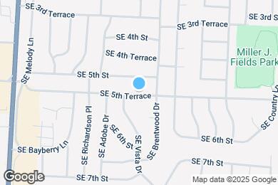 Map image of the property - 1022 SE 5th Terrace