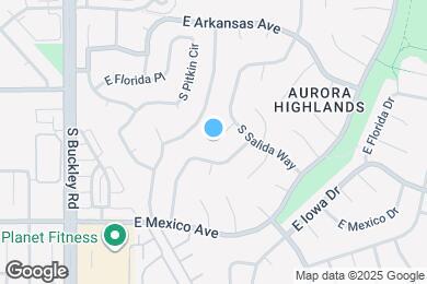 Map image of the property - 17401 E Gunnison Pl