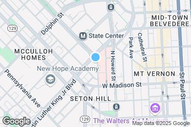 Map image of the property - 832 N Eutaw St