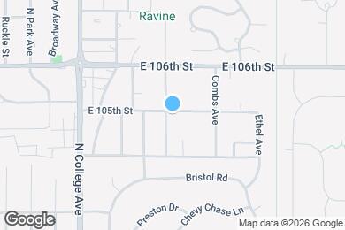 Map image of the property - 1117 E 105th St