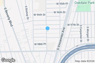 Map image of the property - 1257 W 97th Pl