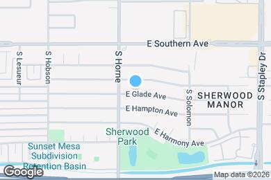 Map image of the property - 834 E Glade Ave