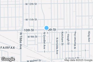 Map image of the property - 3127 W 10th St