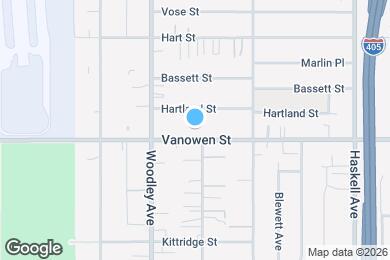 Map image of the property - 16015 Vanowen St