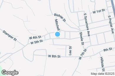 Map image of the property - 836 W 5th St