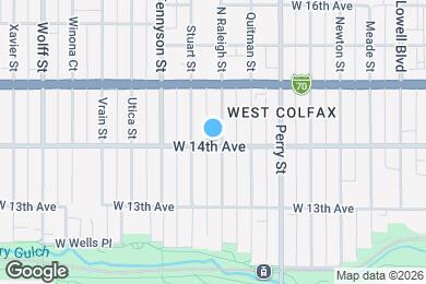 Map image of the property - 1403 Raleigh St