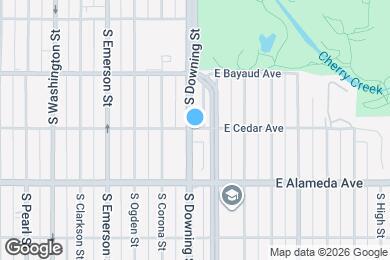 Map image of the property - 1206 E Cedar Ave