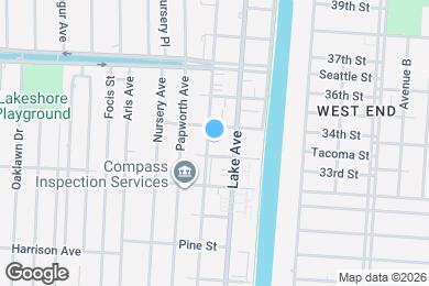 Map image of the property - 1341 Carrollton Ave