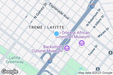Map image of the property - 1033 N Derbigny St