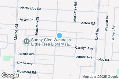 Map image of the property - 1193 Pauline Ave