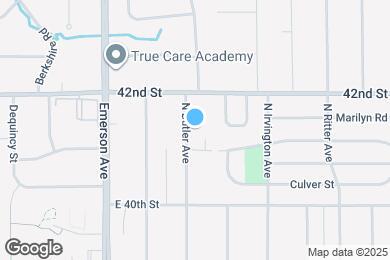Map image of the property - 4119 N Butler Ave