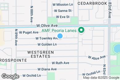 Map image of the property - 8609 W Townley Ave