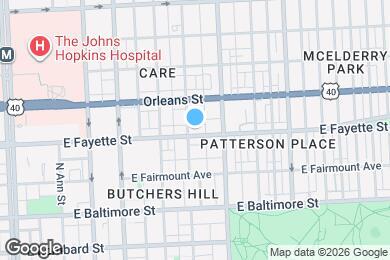 Map image of the property - 2206 E Fayette St