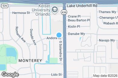 Map image of the property - 702 S Solandra Dr