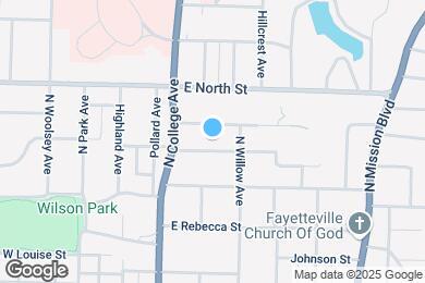Map image of the property - 214 E Cleburn St