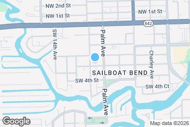 Map image of the property - 1119 W Las Olas Blvd