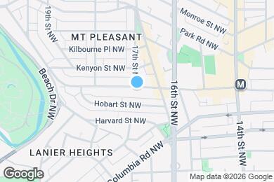 Map image of the property - 1660 Irving St NW