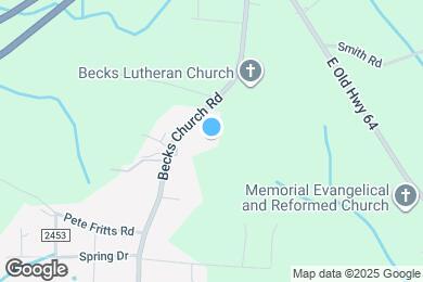 Map image of the property - 543 Becks Church Rd