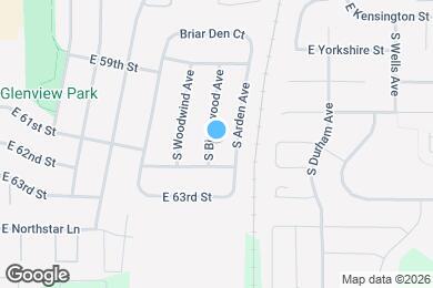 Map image of the property - 5208 S Birchwood Ave