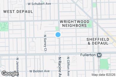 Map image of the property - 2458 N Racine Ave