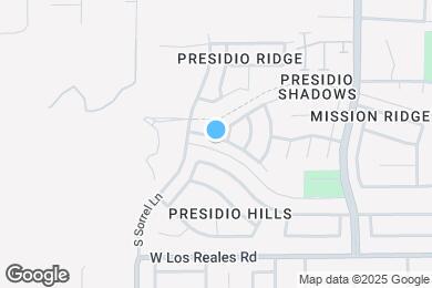 Map image of the property - 3621 W Avenida Vera Cruz