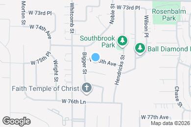 Map image of the property - 3729 W 75th Ave