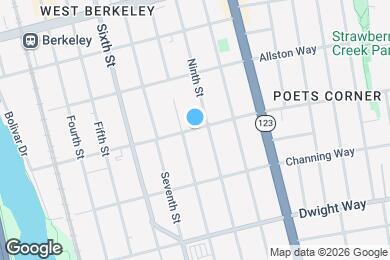 Map image of the property - 936 1/2 Bancroft Way