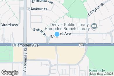 Map image of the property - 9250 E Girard Ave