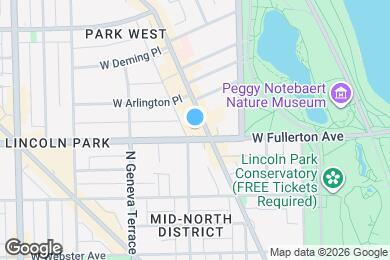 Map image of the property - 444 W Fullerton Pky