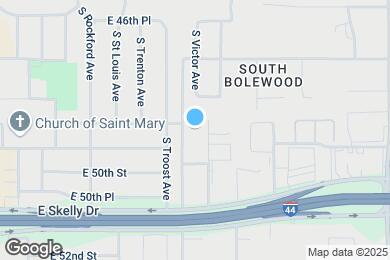 Map image of the property - 4812 S Victor Ave