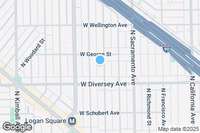 Map image of the property - 2834 N Albany Ave