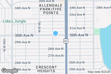 Map image of the property - 474 30th Ave N