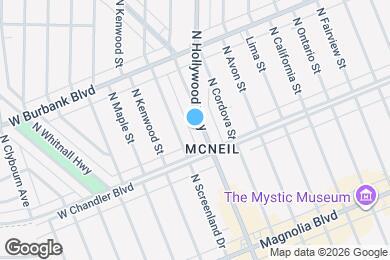 Map image of the property - 1225 N Hollywood Way