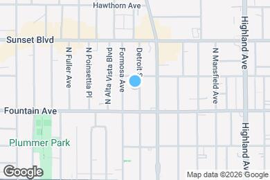 Map image of the property - 1335 N Detroit St