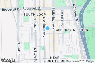 Map image of the property - 1345 S Wabash Ave