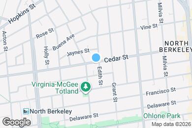 Map image of the property - 1720 Cedar St