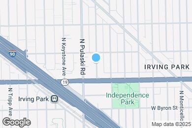 Map image of the property - 4054 N Harding Ave