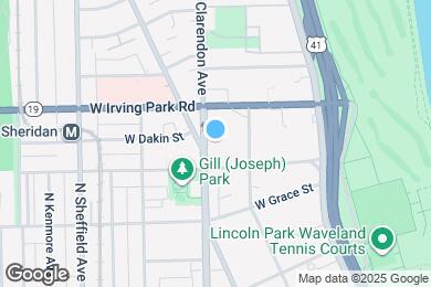 Map image of the property - 3927 N Clarendon Ave