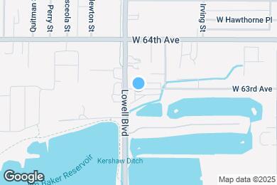 Map image of the property - 3550 W 63rd Ave