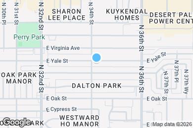 Map image of the property - 3407 E Yale St