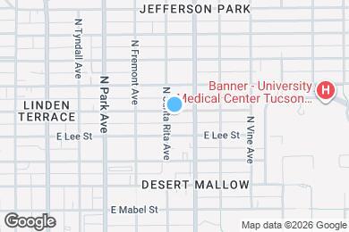 Map image of the property - 1214 E Elm St