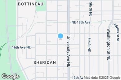 Map image of the property - 1609 3rd St NE