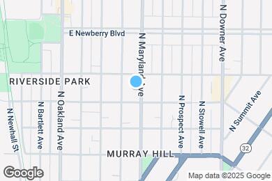 Map image of the property - 2621 N Maryland Ave