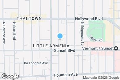 Map image of the property - 1536 North Mariposa Avenue