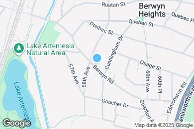 Map image of the property - 5804 Berwyn Rd